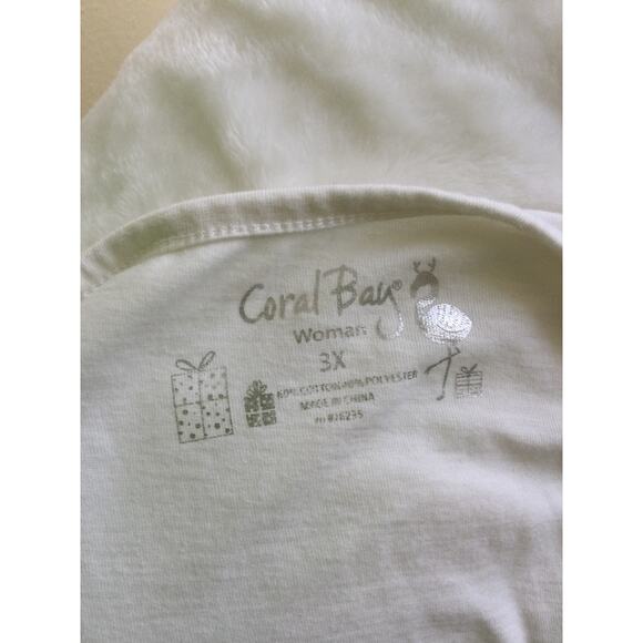 Coral Bay Christmas Puppy Tee Shirts 3 quarter sleeve lot of 2 - Picture 9 of 9